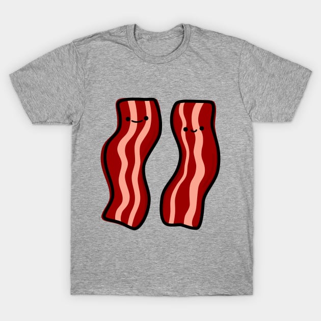 Cute Bacon T-Shirt by happyfruitsart